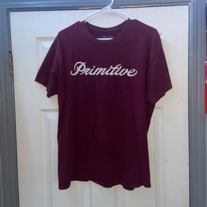 Burgandy primitive tee